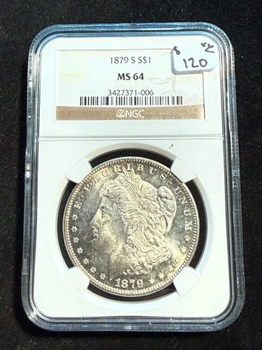 1879 S MORGAN DOLLAR NGC MS 64 006