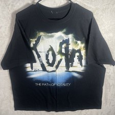 Korn 2013 Path Of Totality Concert Tour T Shirt Mens XL  Black White Rock Band