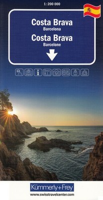 Spanien Regionalkarte Costa Brava 1:200 000 - Straßenkarte Kümmerly + Frey