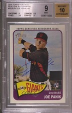 2014 Topps Heritage Real One Auto Joe Panik #ROA-JPA BGS 9 MINT Auto 0p3
