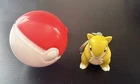 1999 Pokémon Sandshrew Keychain W/ Pokeball *Burger King promo*