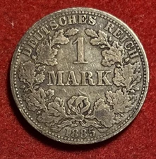Germany Mark 1885 A Silver Coin KM#7 T7241a