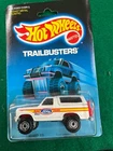 Hot Wheels Vintage Trailbusters Ford Bronco 4-Wheeler White BASIC BLACK WALLS
