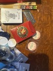 Vintage Junk Drawer Poker Chess Knives Rare Milk Caps Advertising Lot — photo 5