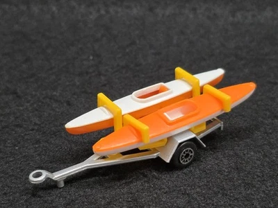 Majorette #21170 Kayak Trailer Team Canoe Vintage VTG Collectible Toy - Image 1 of 4