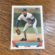 Topps 1993 Mark Grace #630 Chicago Cubs MLB Baseball Card Base Set
