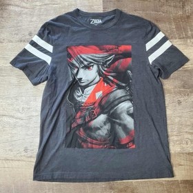 The Legend of Zelda 2016 Shirt Link XL Striped Sleeves Nintendo NES SNES N64 Wii