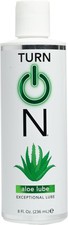 Turn On Aloe-Based Personal Lubricant 8oz Hydrating Silky Smooth Non-Sticky