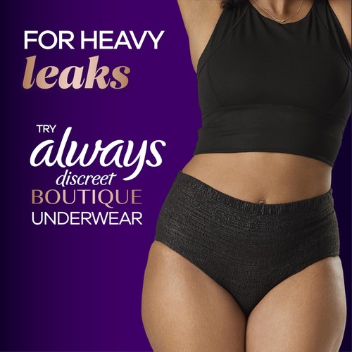 Boutique Incontinence Pads, for Bladder Leaks, Extra Heavy Absorbency, Long L... - Picture 8 of 8