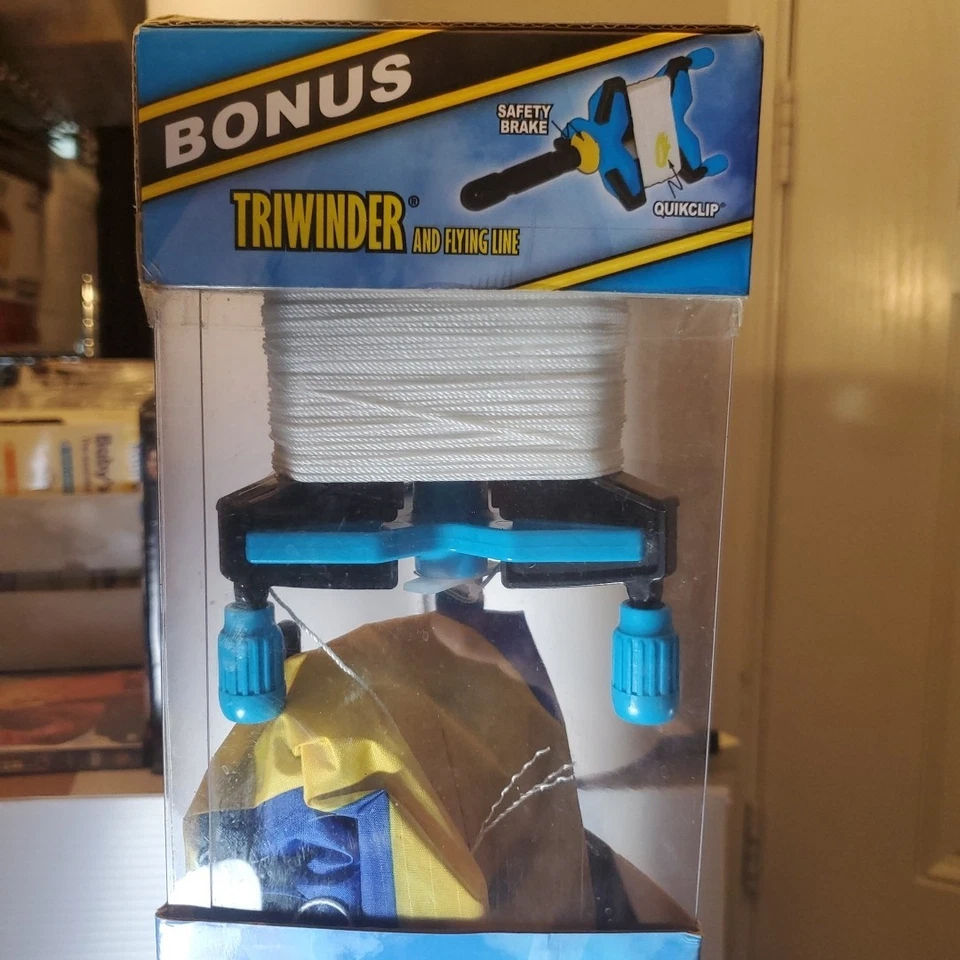 Cometa 3D Blue Angels 2012 de gran tamaño XKITES con triple bobinadora adicional/línea #994450 rara Foto 3 de 4