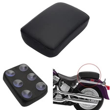 Alpha Rider Motorcycle Rectangular Pillion Passenger Pad Seat 6 Suction Cup F...