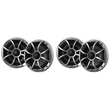 Wet Sounds Marine RECON Series Silver XS Grill Boat Speaker Bundle 4 6.5" C...
