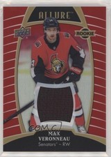 2019-20 Upper Deck Allure Rookies Red Rainbow Jerseys Max Veronneau #77 0e3