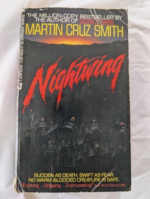 NIGHTWING - MARTIN CRUZ SMITH (1989, Jove) Rare Jove Cover. Horror 