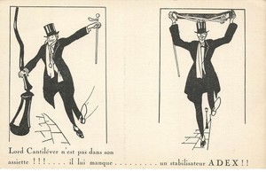 MIKII-0636 AUTOMOBILWERBUNG EXCELSIOR SECHS ZYLINDER STABILISATOR ADEX