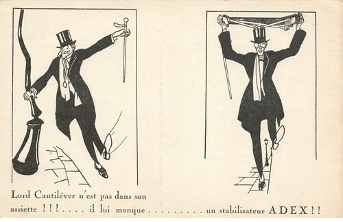 MIKII-0636 AUTOMOBILWERBUNG EXCELSIOR SECHS ZYLINDER STABILISATOR ADEX