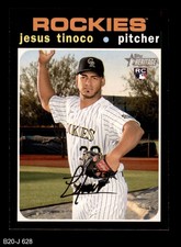 2020 Topps Heritage #628 Jesus Tinoco  Rockies RC 8 - NM/MT