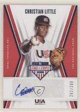 2019 Panini USA Baseball Stars & Stripes /299 Christian Little #15U-CL Auto u6m