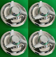 New 4psc.chevy Gm 3 Bar Spinners Rally Wheel Center Hub Cap Rim 5 Lug Nut Covers
