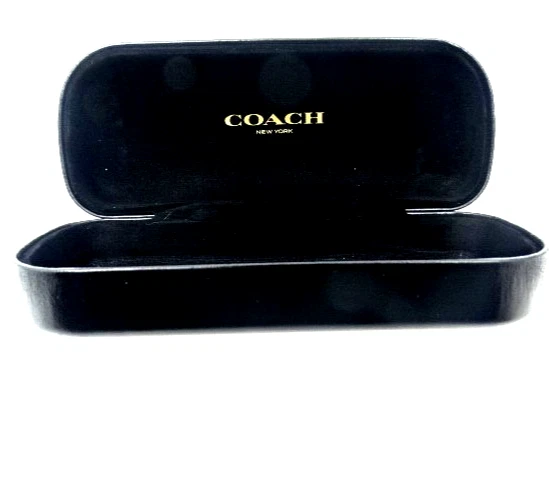 Vintage Coach Y2K Logo Black Leather Embossed Wrislet Case Eyeglass Sunglasses Coach Black Eyeglass Cases & Storage Sunglasses for sale | eBay main image 2