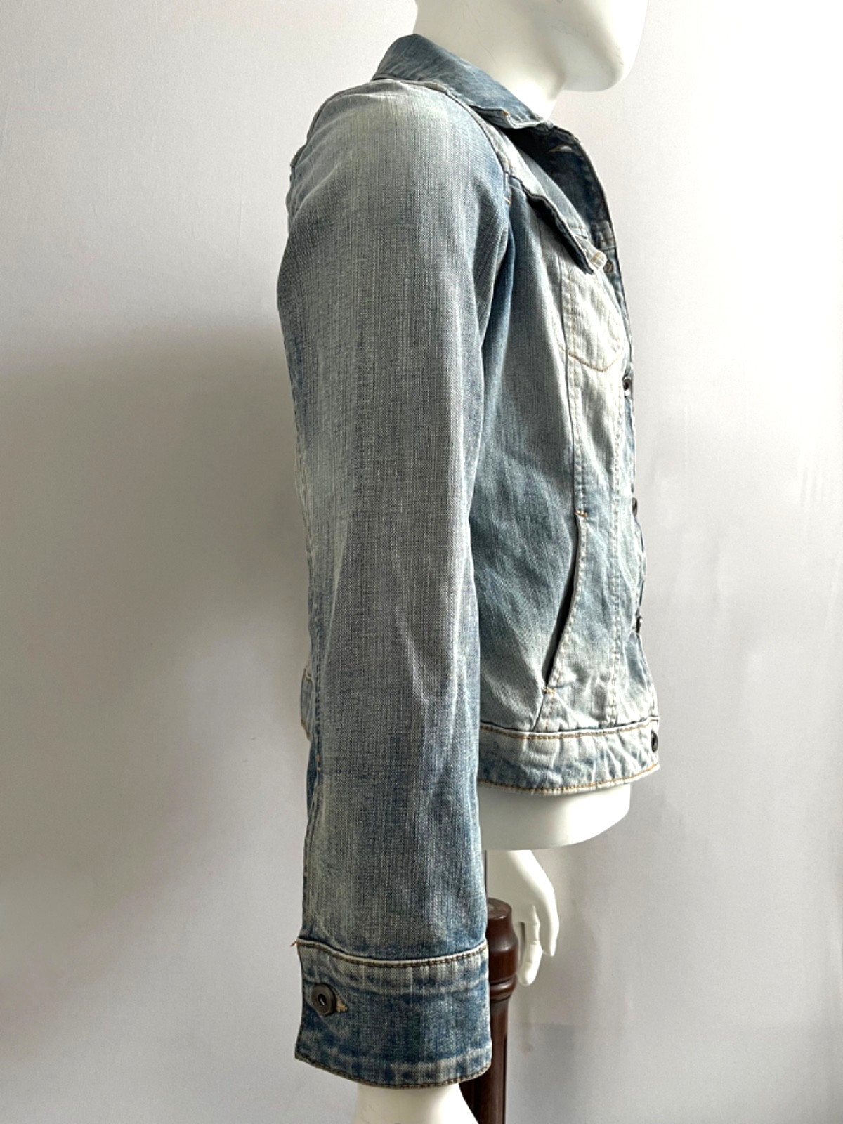 Mango Women's Blue Denim Jacket XL (More like a Medium?) 38" Chest thumbnail 5