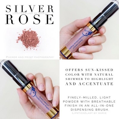 SeneGence Silver Rose Translucid Loose Powder Built in Brush SenseCosmetics