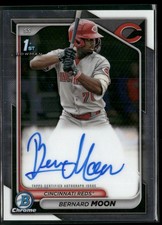 Bernard Moon 2024 Bowman Chrome #CPA-BMO Prospect Auto Cincinnati Reds