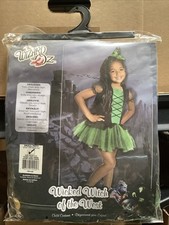 Wizard of Oz Wicked Witch Of The West Tutu Dress Rubies Green Costume Sm 4-6 