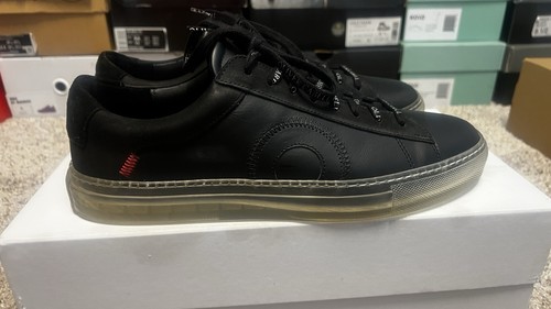 Oliver Cabell Men’s Low 1 Black Ghost Size 41 Distressed Leather Preowned