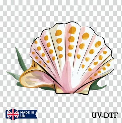 Tropical Shell UV DTF Aufkleber - Glas Laptop Becher Tasse ka656
