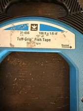 Ideal 31-056 Tuff-grip Stainless Steel Fish Tape 100 Feet Long X 1/8 Inch Wide