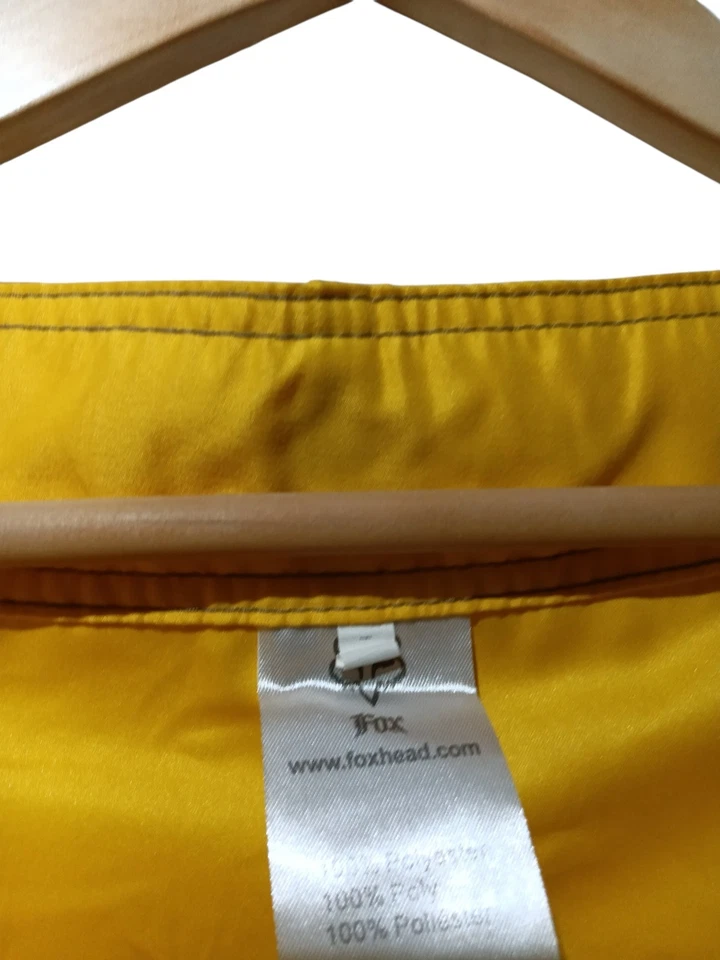 Pantalones cortos deportivos Fox Racing negros amarillos para hombre talla 32 Foto 4 de 4