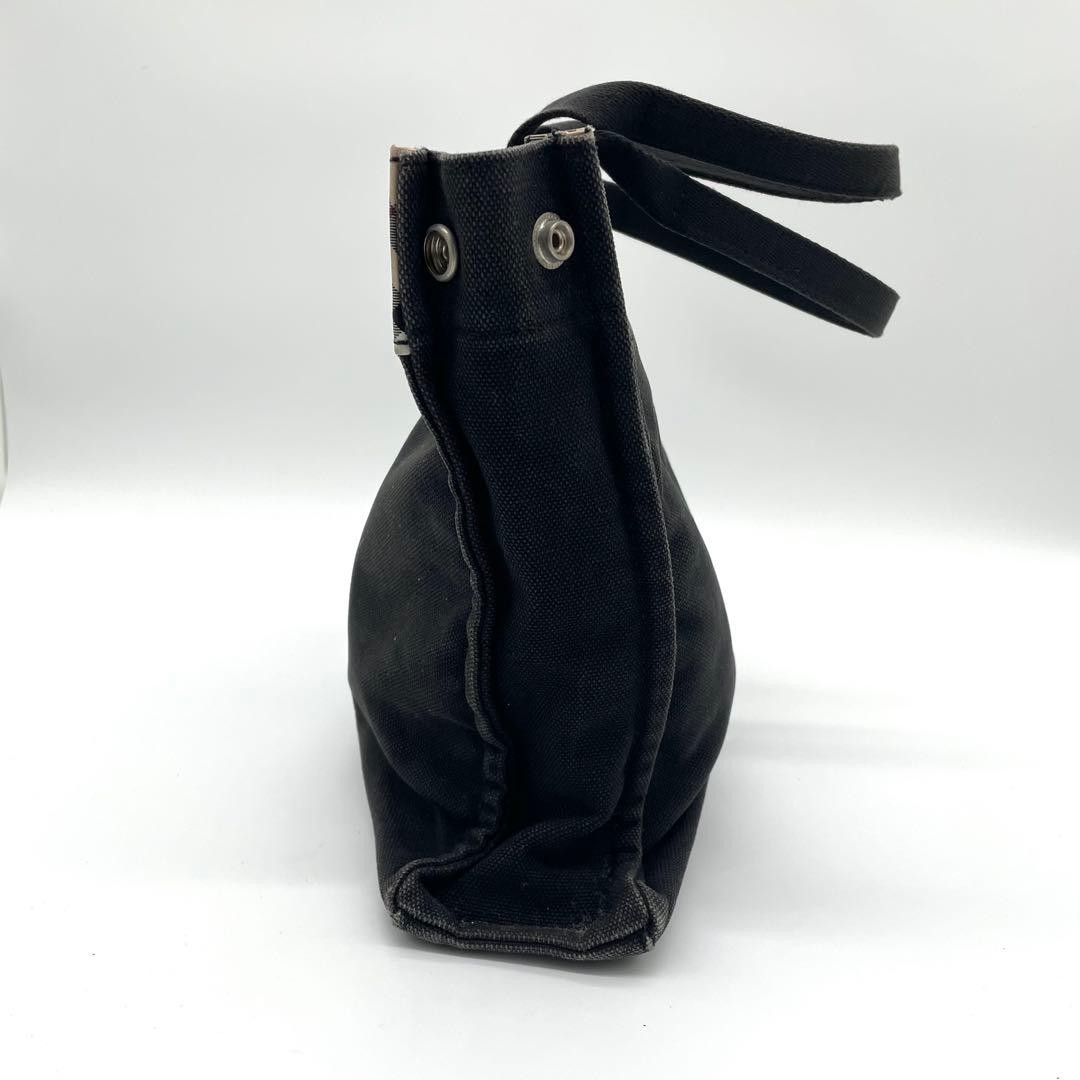 Burberry Blue Label Nova Check Tote Bag Black Beige Canvas Shoulder Bag New thumbnail 7