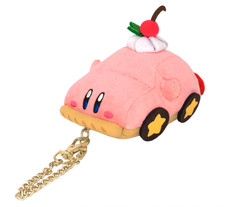 Hoshi no Kirby Car Mouth Cake Mascot Key chain Solf toy Plush Licensed Sanei