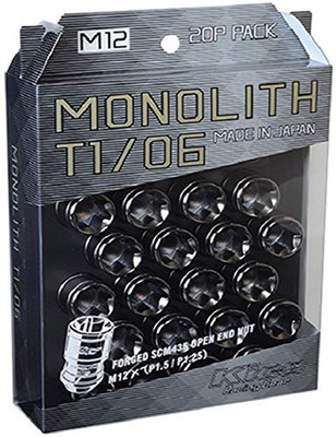 KYO-EI Kics MONOLITH M12 x 1.5 Glorious Black 20P MN01GK NEW
