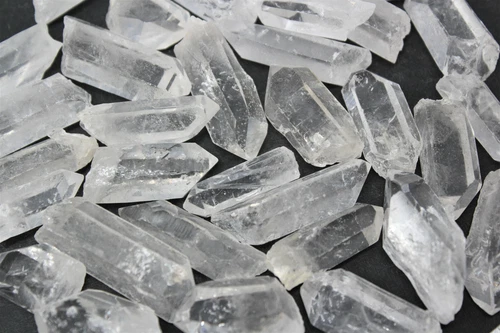 8 oz Clear Quartz Crystal Points 1/2 lb Bulk Lot Natural Mineral Wand Specimen  - Picture 3 of 11