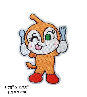 Anpanman Cartoon Superhero Dokin-chan Character Embroidered Iron On Patch 