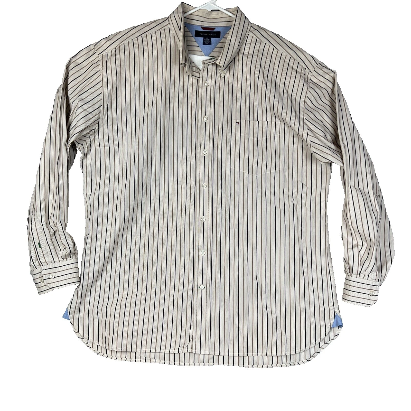 Camisas de Vestir a Rayas Marrón Tommy Hilfiger para Hombres