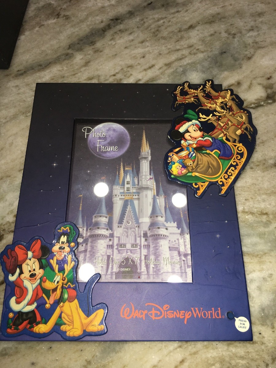 Mickey Mouse Fantasia Photo Frame 5x7 Light Up Disneyland Disney