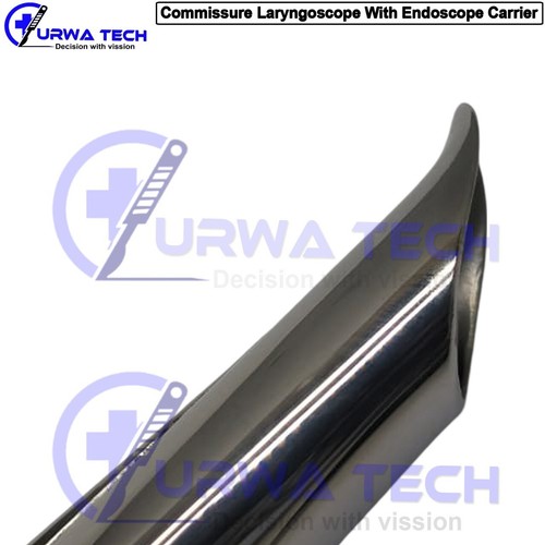 Commissure Laryngoscope Retractor With Carrier - Picture 4 of 8