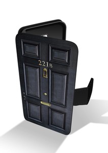 Sherlock Holmes Detective Door 221b Baker Street London Wallet