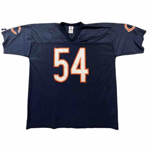 Chicago Bears blau orange Brian Urlacher 54 Trikot Herren 2XL