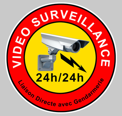 2 X VIDEO SURVEILLANCE VA048 - Les stickers de Caroline