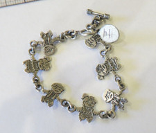 STERLING SILVER CHILD DANCING W/ TOGGLE BRACELET, SIGNED SEE PHOTO'S