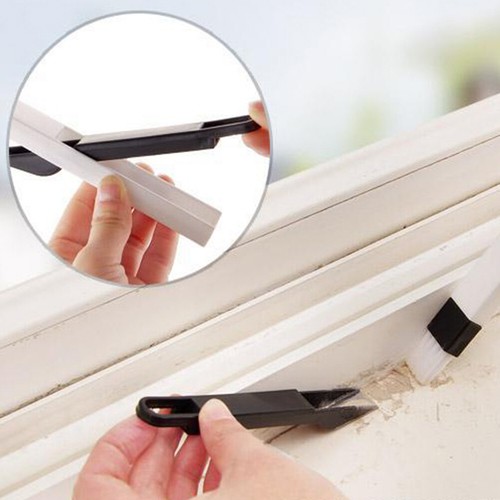 Small Cleaning Brush Household Dustpan Brush Clean Sliding Door Vents Keyboard V - Picture 6 of 16