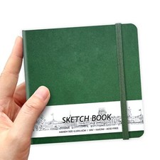 Hardcover Sketchbook Large Square Sketch Pad, 58 Sheets, 5"x5"