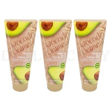 Avocado & Oatmeal Purifying Clay Facial Mask For Normal Skin 6 Oz Lot of 3