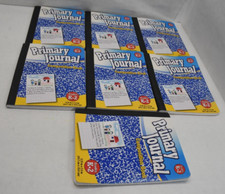Lot of 7 Primary Journal Composition Books Grade K-2 9.75" x 7.5" Notebooks