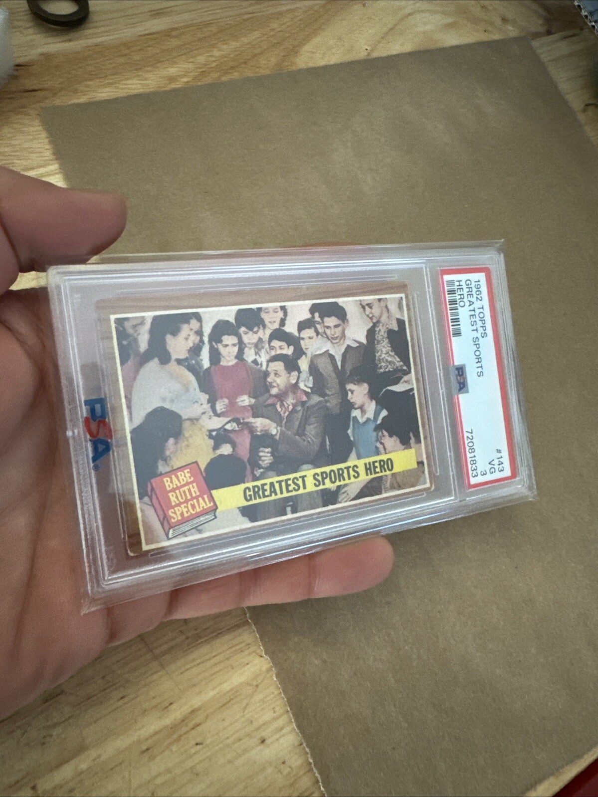 Babe Ruth Antique Baseball Card Vintage PSA 3 Topps New York Yankees NYC 1962 view 18