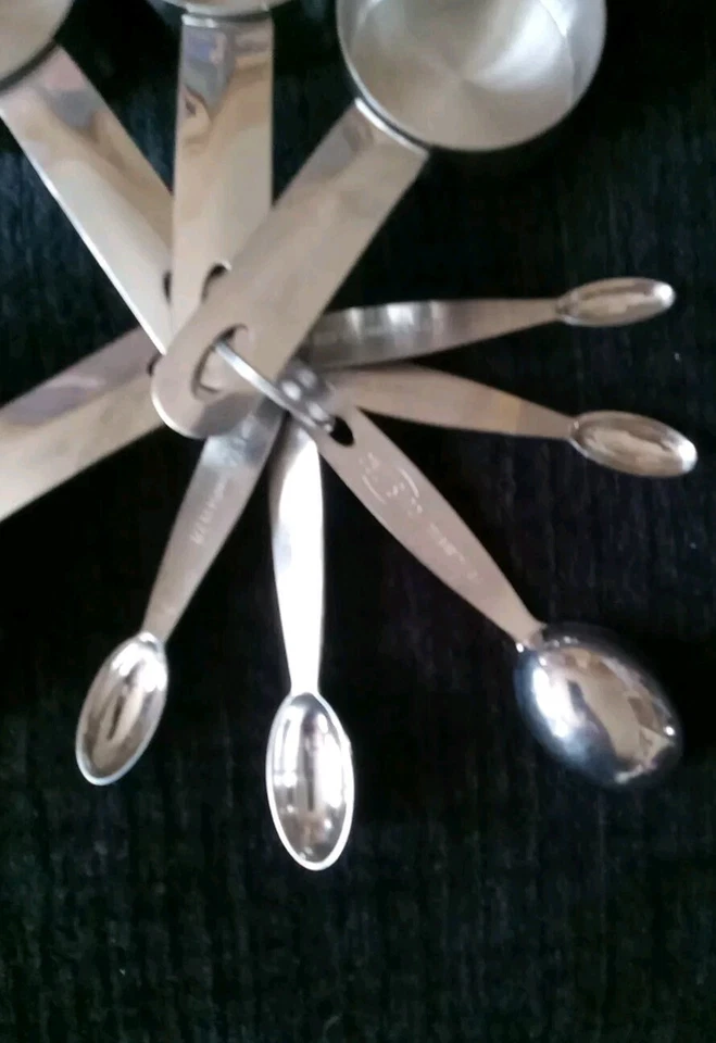 Cuisipro Measuring Cup & Spoon Stainless Steel Set 9 Piece - Image 2 of 4